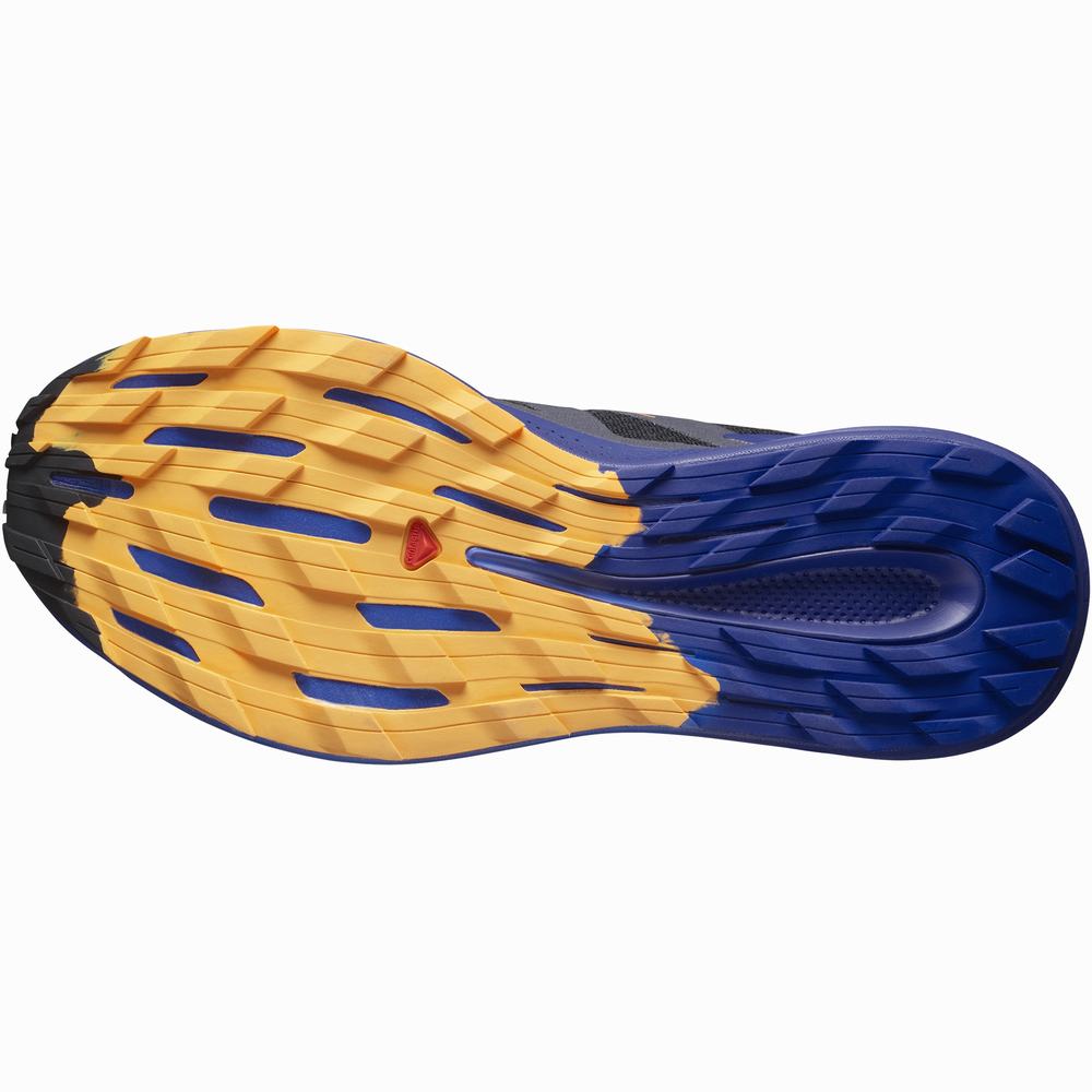 Salomon Pulsar Yürüyüş Patika Koşu Ayakkabısı Erkek Black/Blue/Orange | Türkiye-5794136