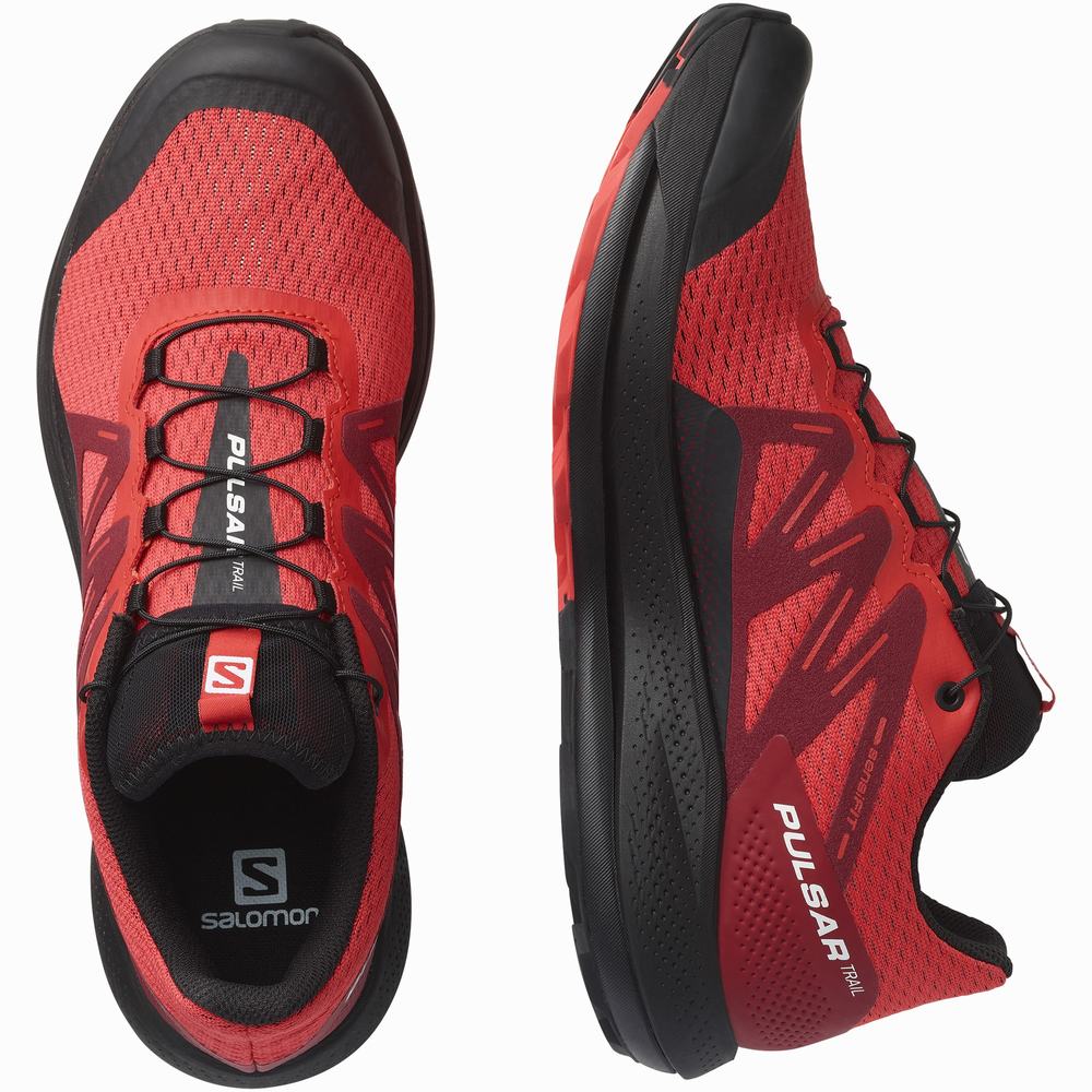 Salomon Pulsar Yürüyüş Patika Koşu Ayakkabısı Erkek Red/Black | Türkiye-6018497