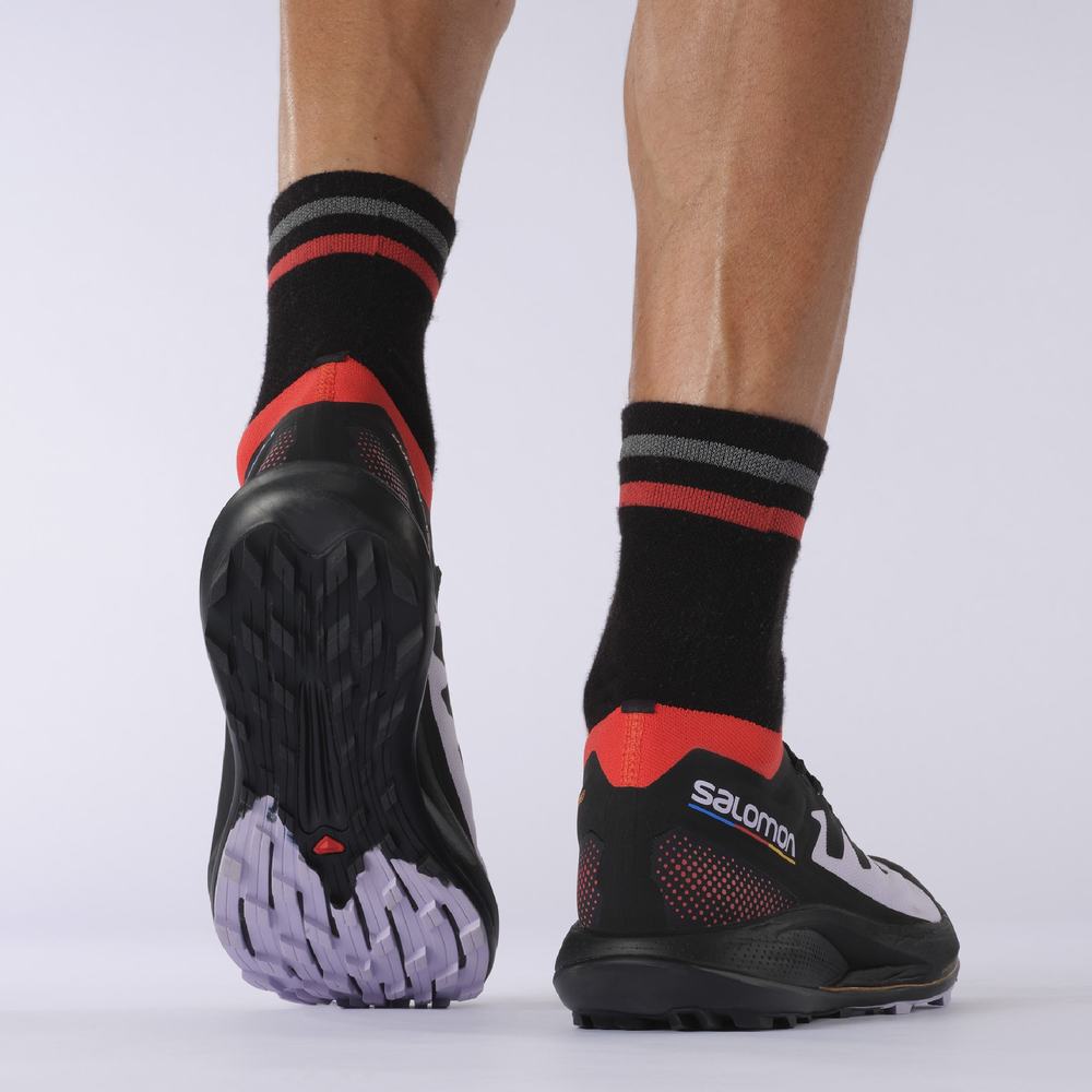 Salomon Pulsar Yürüyüş Pro Patika Koşu Ayakkabısı Erkek Purple/Red/Black | Türkiye-6573021
