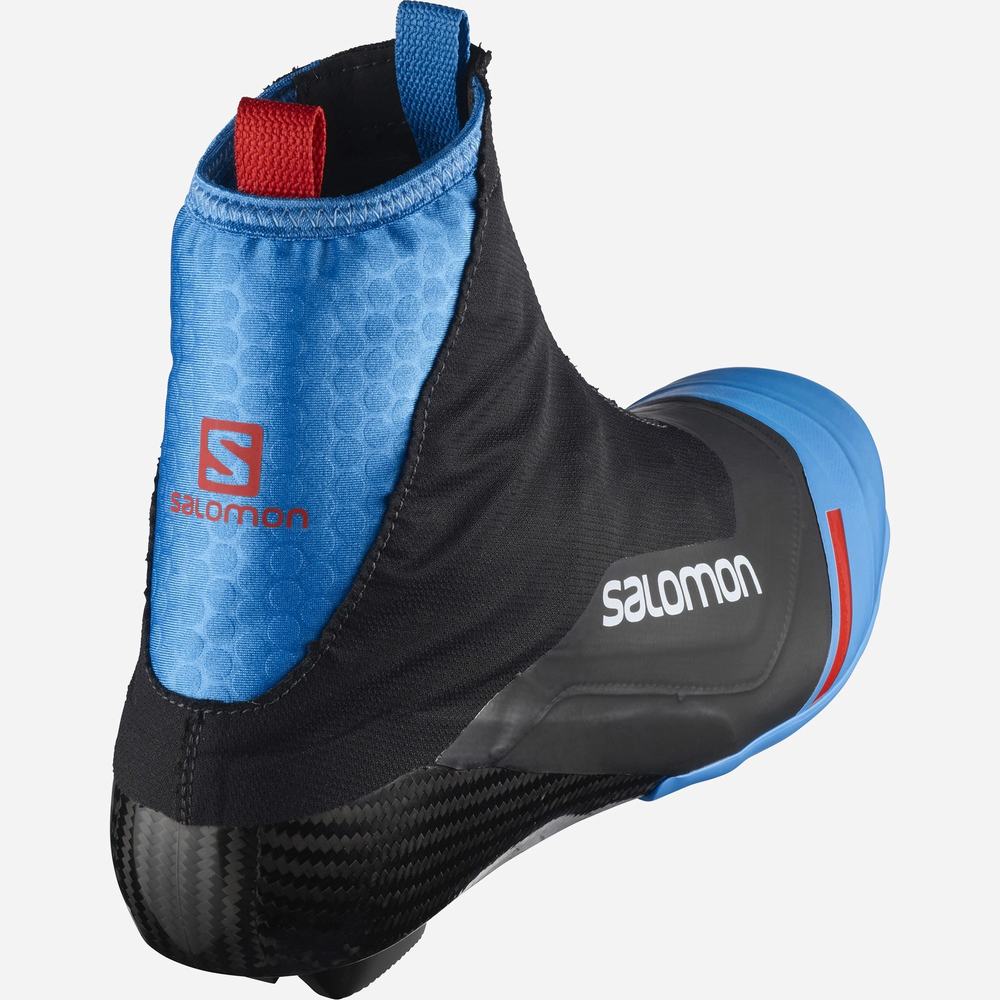 Salomon S/Lab Carbon Klasik El Kayak Botu Erkek Black/Blue | Türkiye-4865927