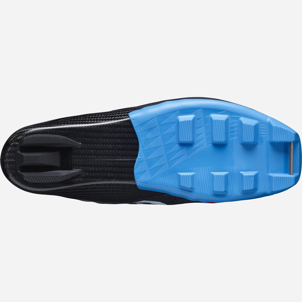 Salomon S/Lab Carbon Klasik El Kayak Botu Erkek Black/Blue | Türkiye-4865927
