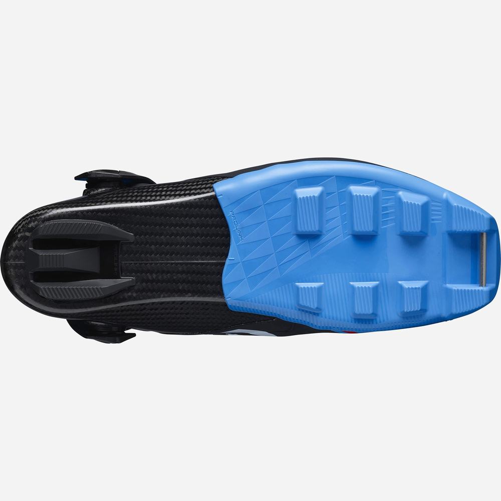 Salomon S/Lab Carbon Skate El Kayak Botu Erkek Black/Blue | Türkiye-5142389