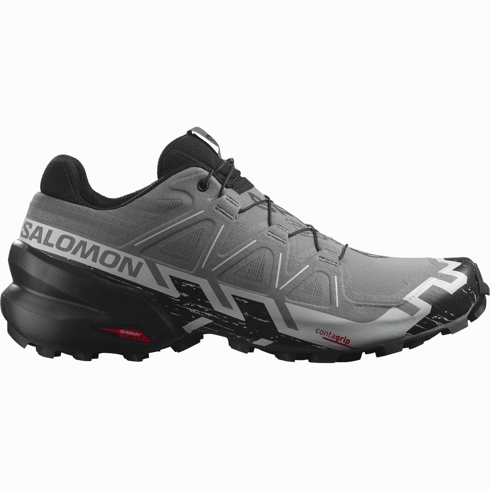 Salomon Speedcross 6 Patika Koşu Ayakkabısı Erkek Grey/Black/Blue | Türkiye-3649781