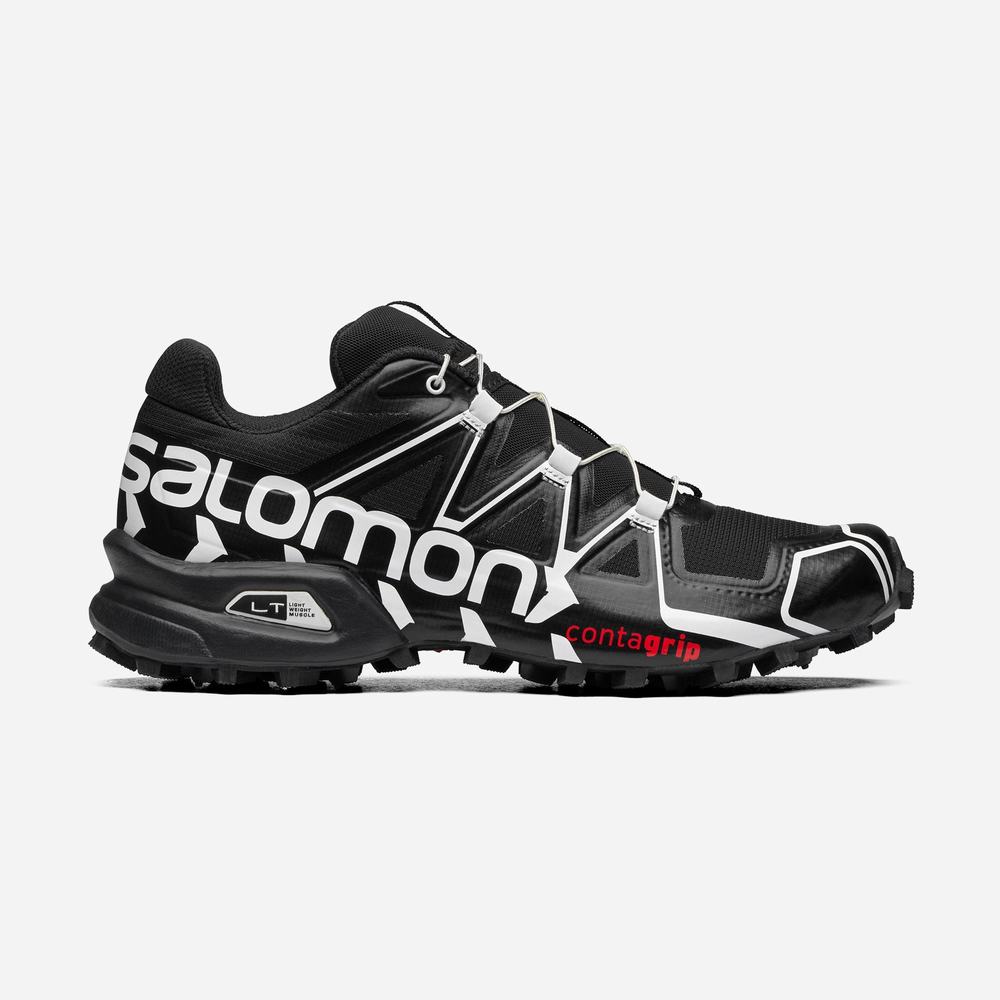 Salomon Speedcross Offroad Spor Ayakkabı Erkek Black/White | Türkiye-8594367