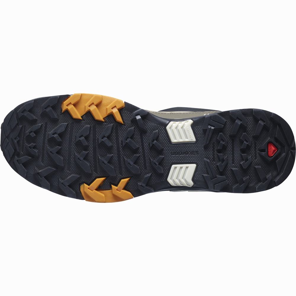 Salomon X Ultra 4 Deri Gore-tex Yürüyüş Ayakkabısı Erkek Khaki/Black/Gold | Türkiye-4851263