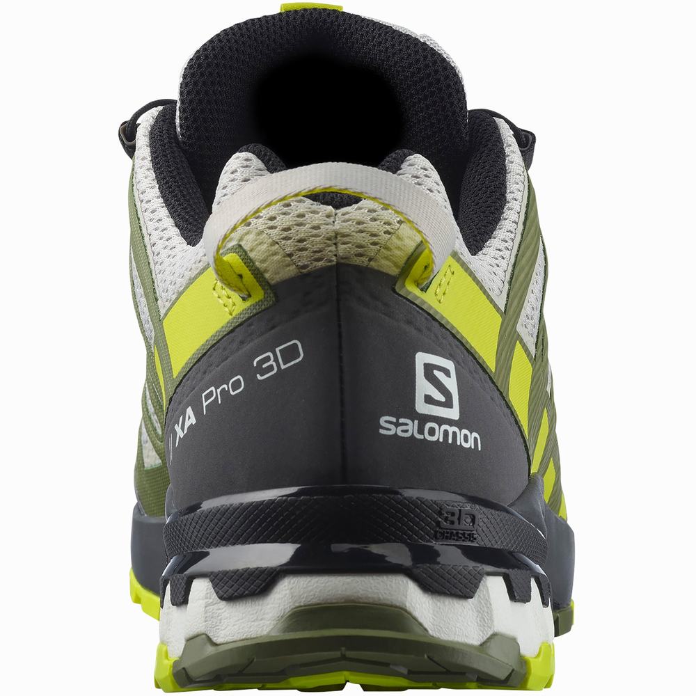 Salomon Xa Pro 3d V8 Patika Koşu Ayakkabısı Erkek White/Green | Türkiye-8670543