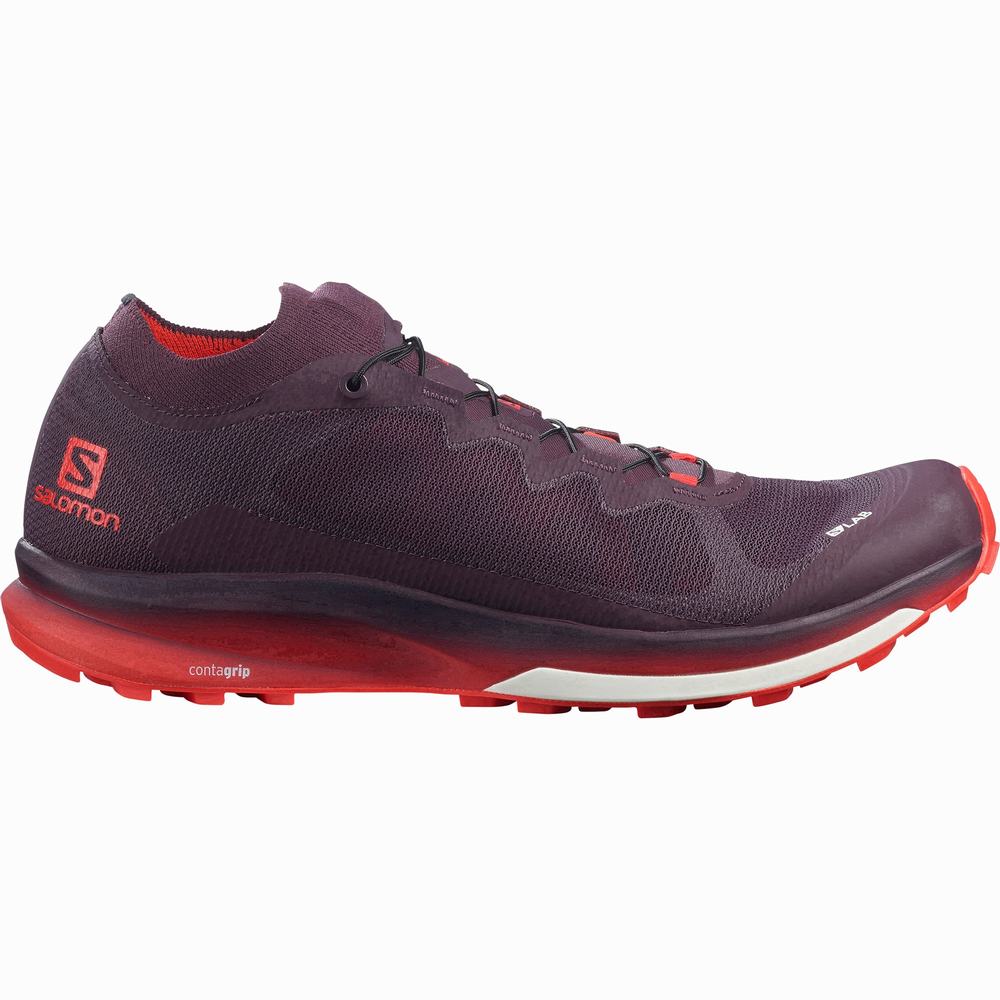 Salomon S/Lab Ultra 3 Patika Koşu Ayakkabısı Erkek Purple/Red | Türkiye-4610395