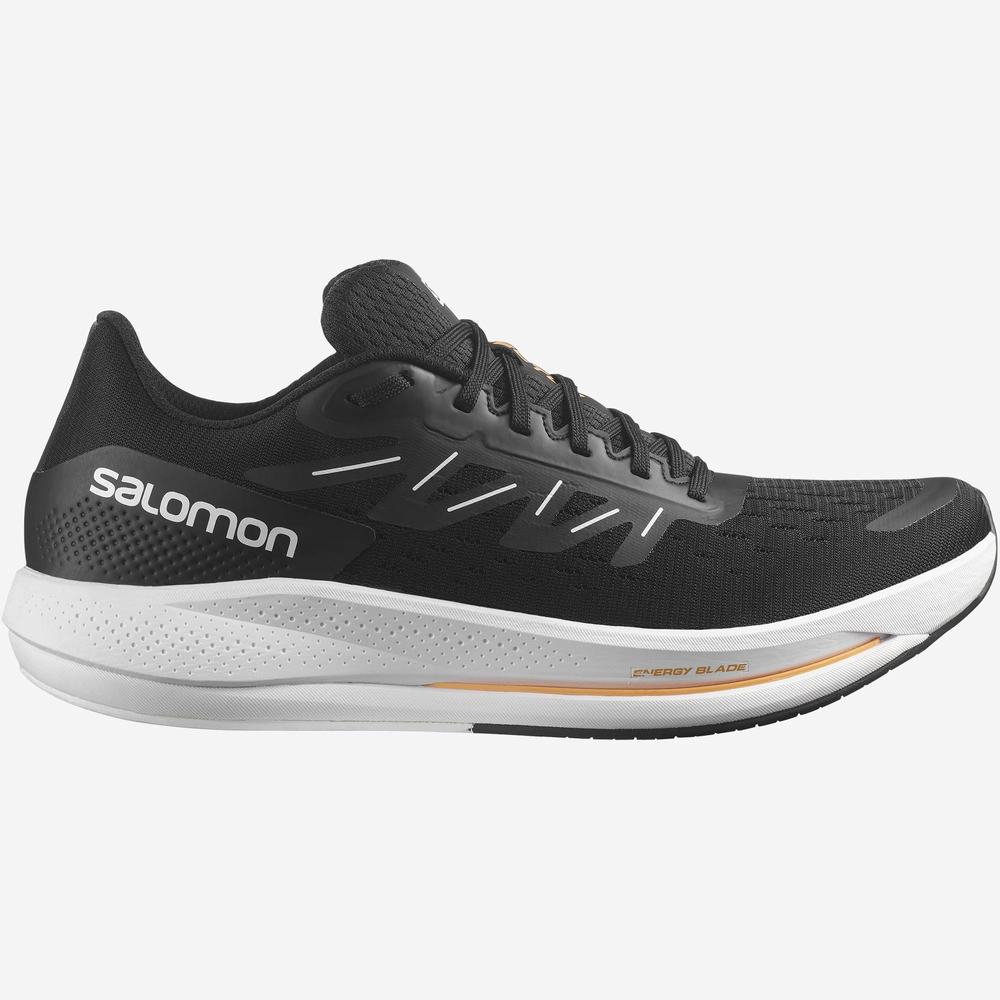 Salomon Spectur Koşu Ayakkabısı Erkek Black/White/Orange | Türkiye-5391760