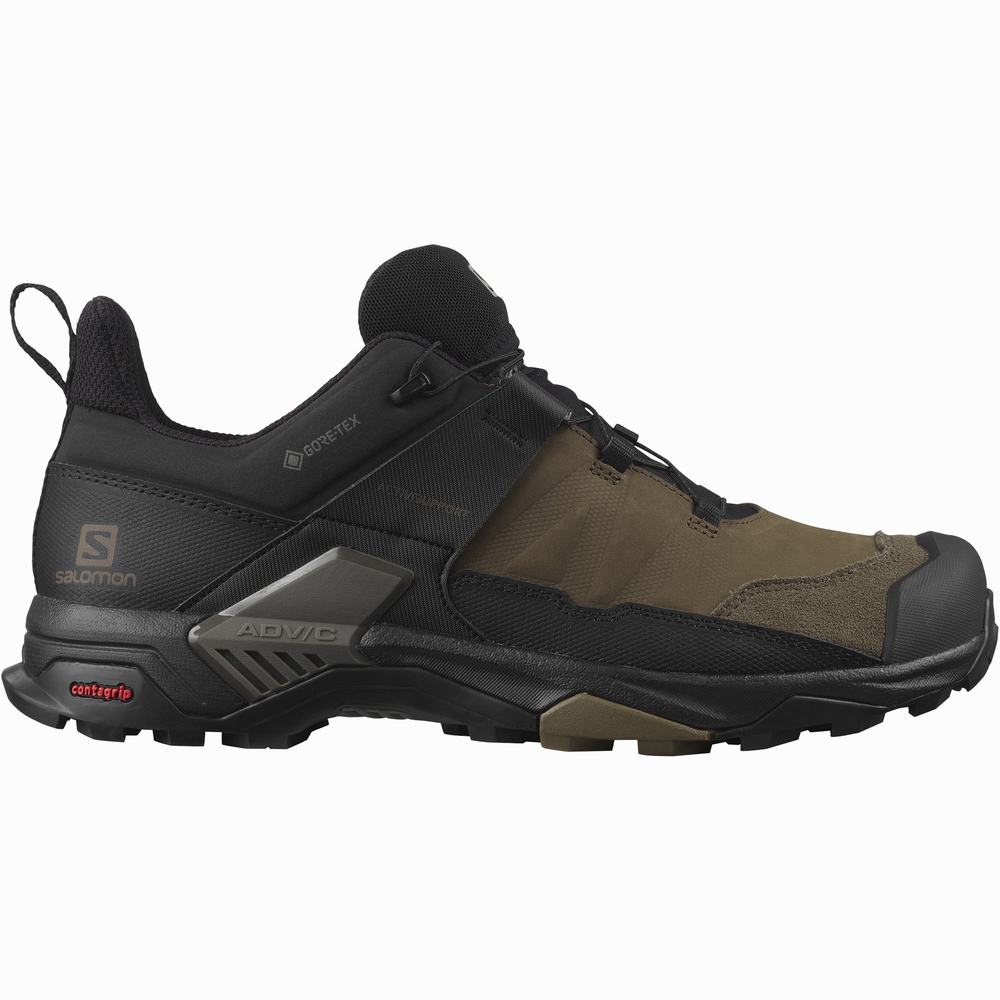 Salomon X Ultra 4 Deri Gore-tex Yürüyüş Ayakkabısı Erkek Brown/Black | Türkiye-7951284