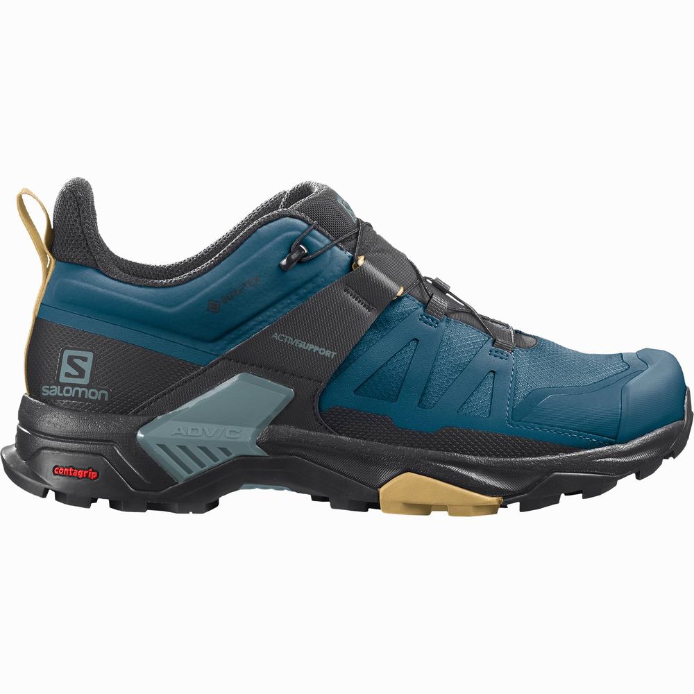 Salomon X Ultra 4 Gore-tex Yürüyüş Ayakkabısı Erkek Blue/Black | Türkiye-9723814