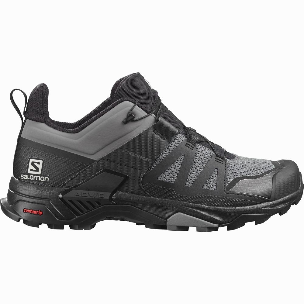 Salomon X Ultra 4 Yürüyüş Ayakkabısı Erkek Grey/Black | Türkiye-5416307