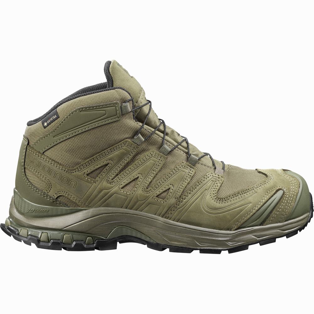 Salomon Xa Forces Mid Cut Gore-tex En Yaklaşım Ayakkabısı Erkek Yeşil | Türkiye-0253698