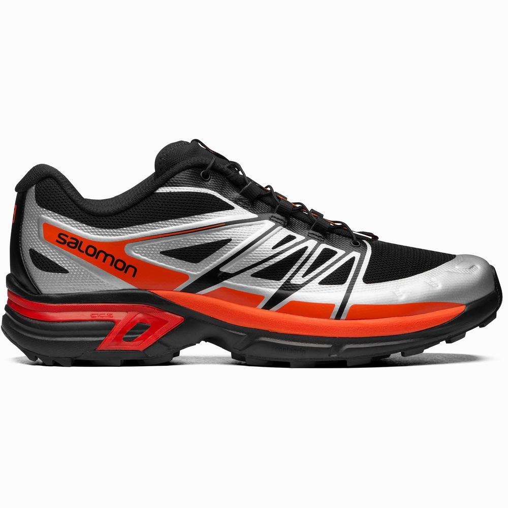 Salomon Xt-wings 2 Spor Ayakkabı Erkek Black/Silver/Orange | Türkiye-5804219